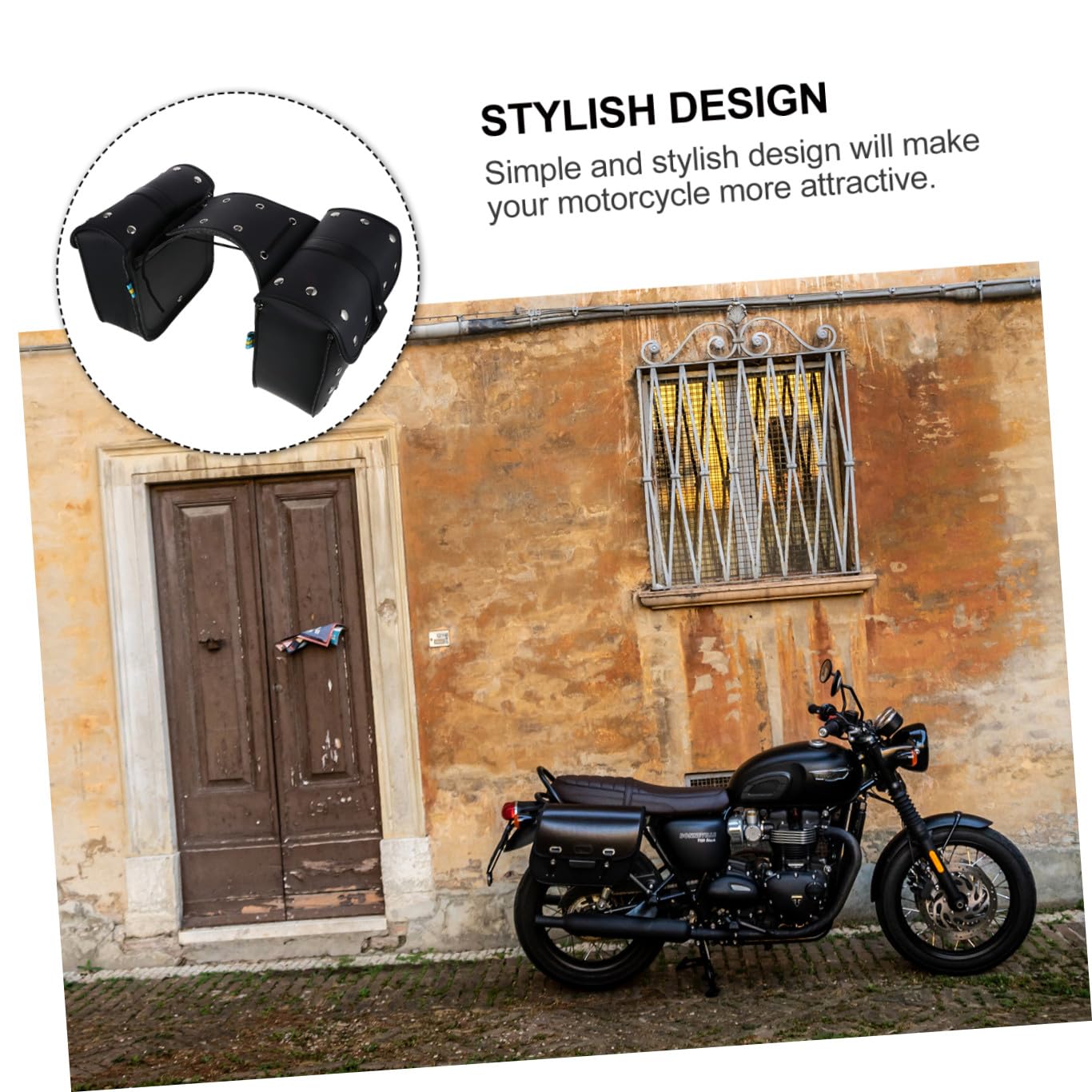 iplusmile 1Pc Torba Boczna Samochodu Torba Na Kierownicę Lazyback Bag Motocykl Boczne Etui Skórzana Do Samochodu Na Narzędzia Do Sakwa Rowerowa Na Ogon