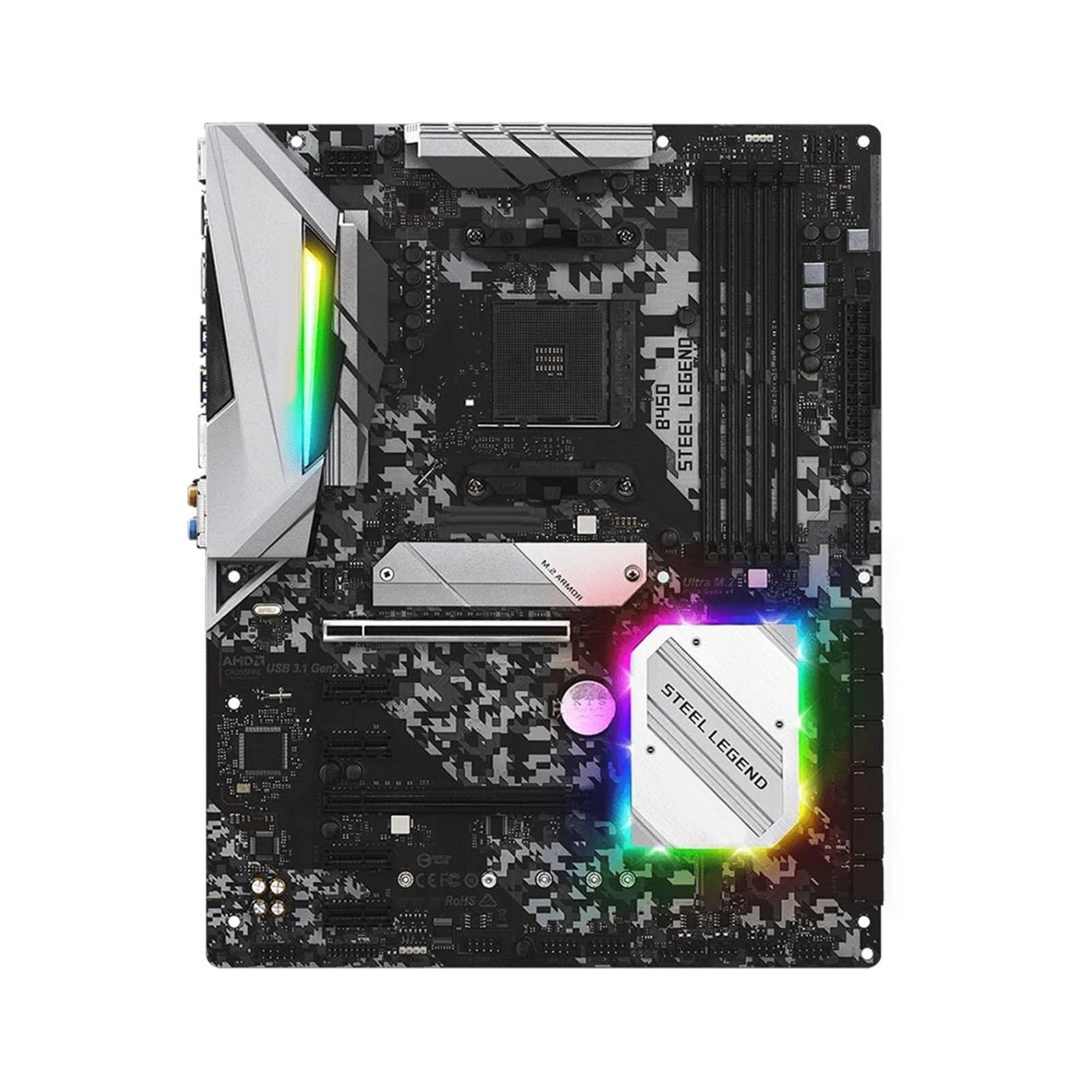 Placa Madre Fit For ASRock B450 Steel Legend