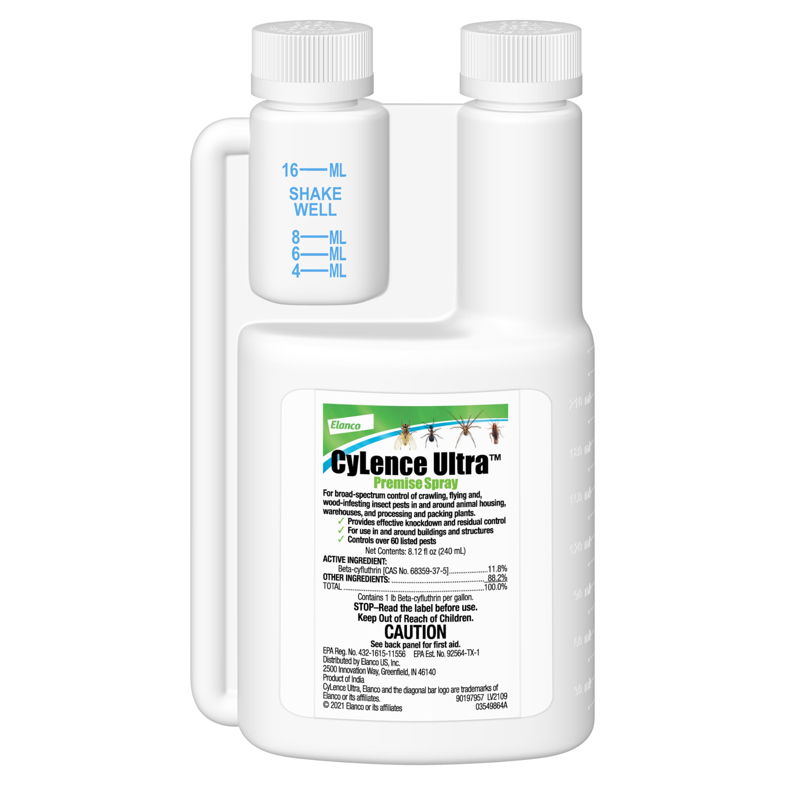 CyLence Ultra Premise Spray | Broad Spectrum | Controls Beetles, Flies and Ticks