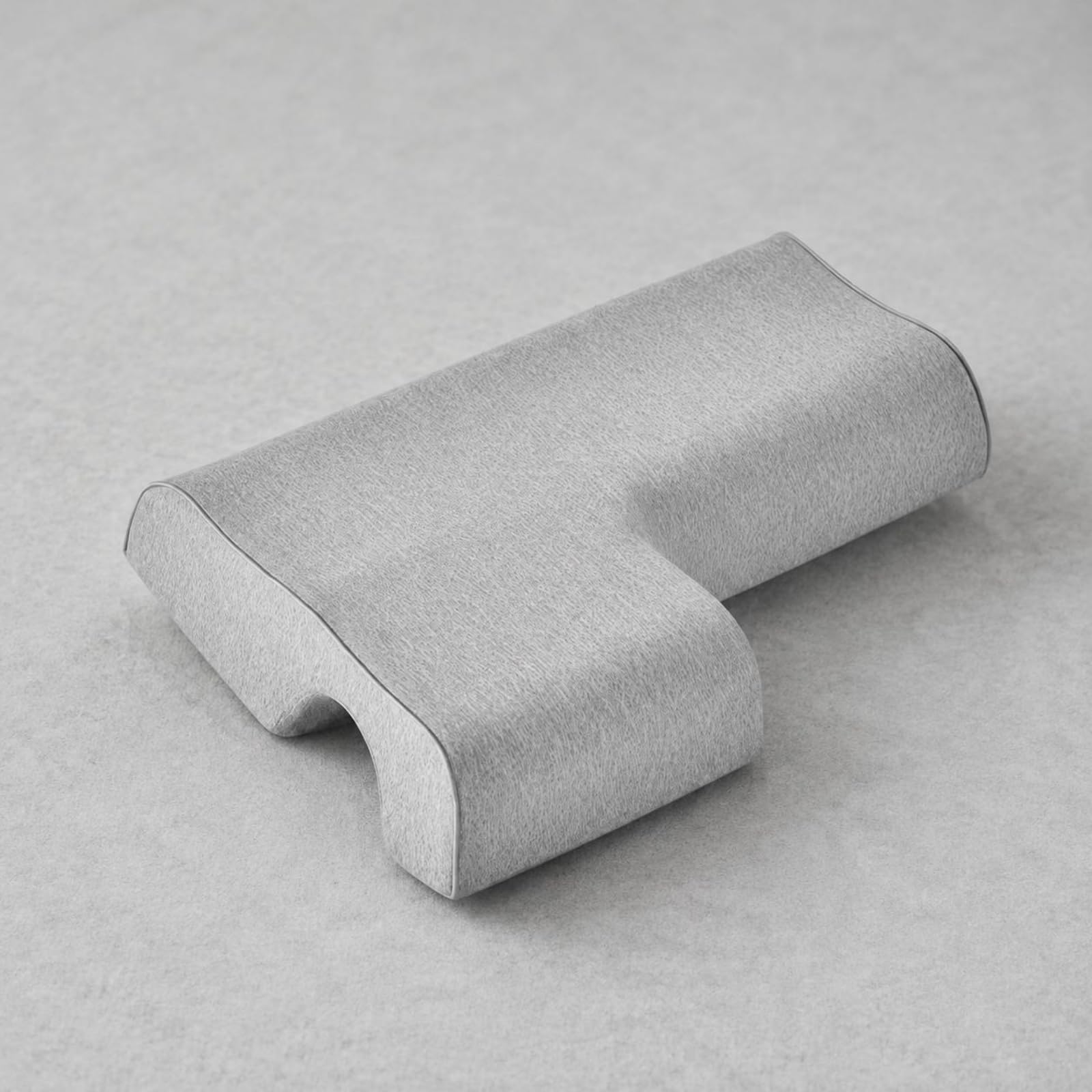 Cuscino per Coppie Antiformicolio Ortopedico Memory con Scelta Lato Destro Sinistro per, Grigio Scuro - Modello Braccio Sinistro, Cuscino Per Coppia 80 48 11cm