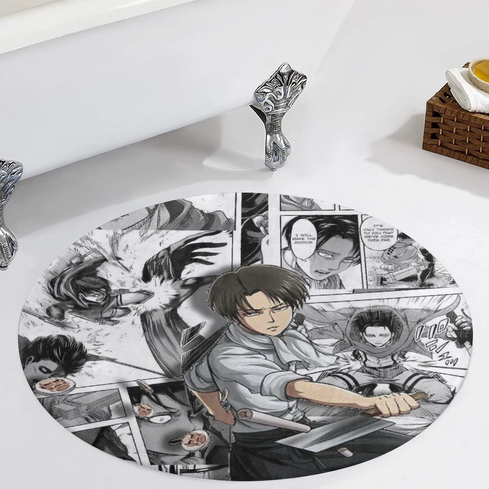 Amazon | 進撃の巨人 リヴァイ 兵長 カーペット おしゃれ ラグマット