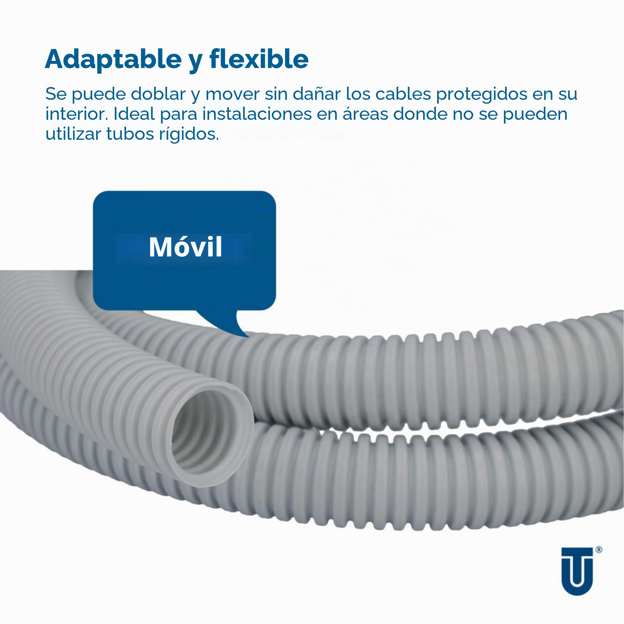 Unitec 407011 - Tubo para cableado eléctrico