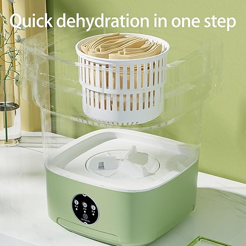 Miniatura 4 de Lightweight Portable Miniature Washer Foldable Washing Machine For Travel And Apartment Laundry 11L Laundry Appliance Lightweight Underwear Washer