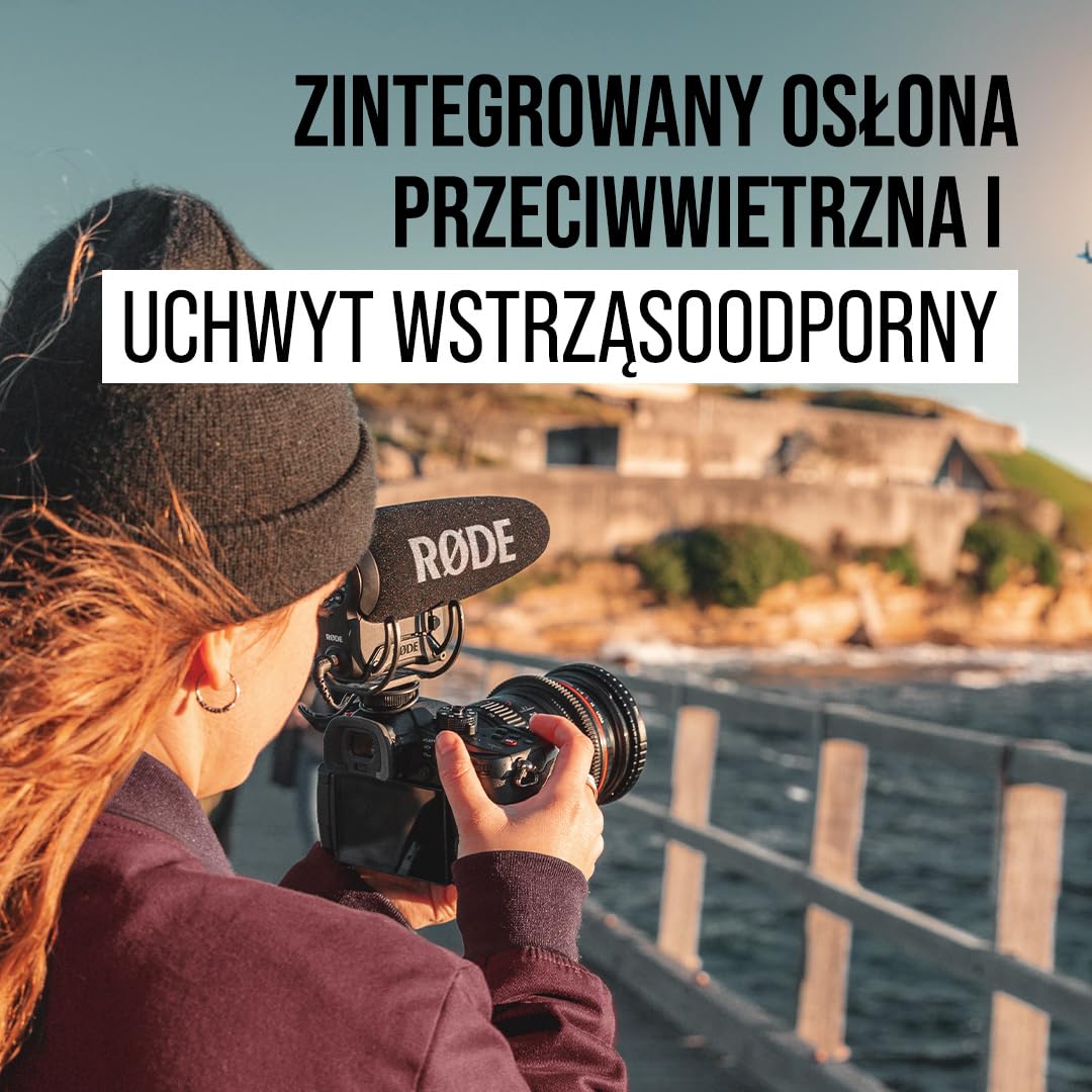 RØDE Microphones VideoMic Pro+ Kompaktowy Mikrofon Kierunkowy na Aparat, Czarny