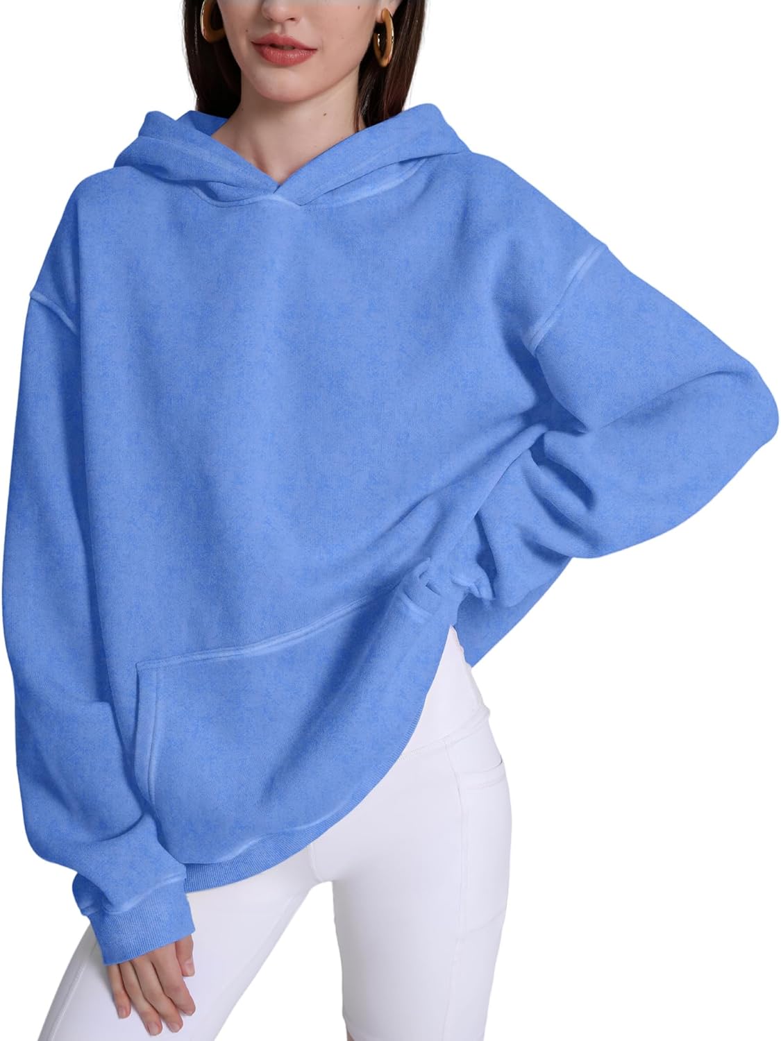 Dnzzs Acid Wash Hoodie for Womens Pullover Oversized Women's Fashion Hoodies & Sweatshirts Vintage Sweatshirt Heavyweight