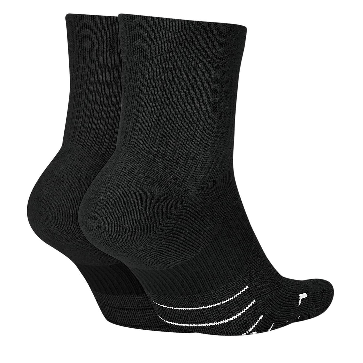 Nike Performance 2 Paia Calze Nero Unisex SX7556-010