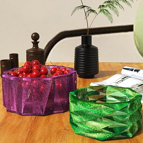 Miniatura 2 de Zayookey Molde de silicona para macetas, jarrón de plantas suculentas, moldes de cactus, moldes de resina epoxi, molde de arcilla de cemento para