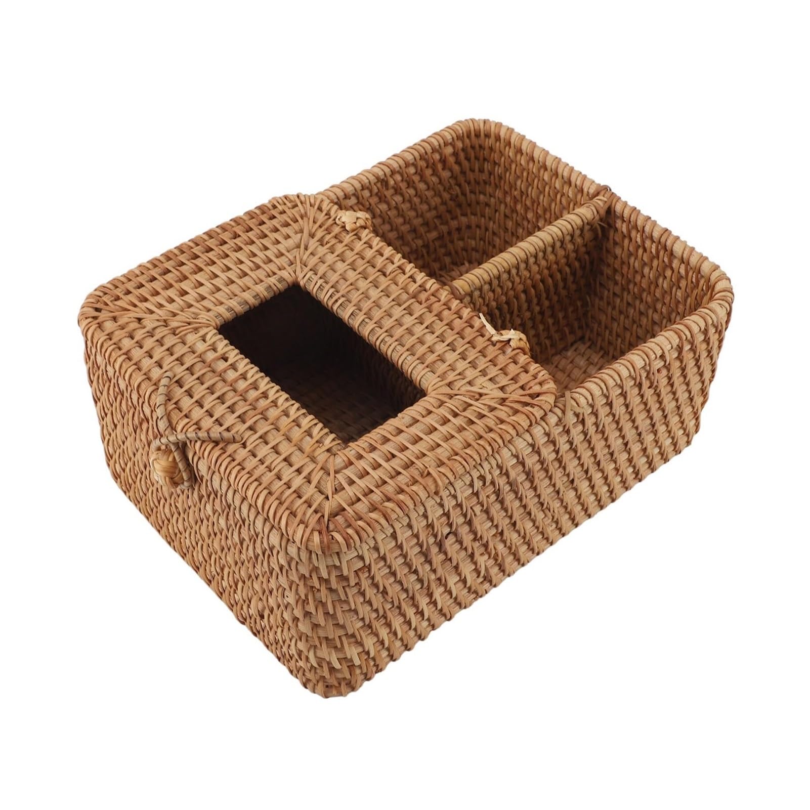Tissue Dispenser Box Rattan Tissue Box Rectangle Wicker Decorative Cover Woven Napkin Holder Apartment Must Haves