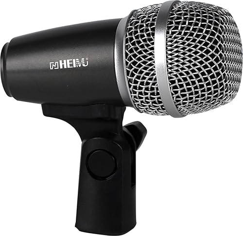 HEIMU Kit de micrófono con cable para batería y otros instrumentos musicales (micrófono de tambor pequeño)