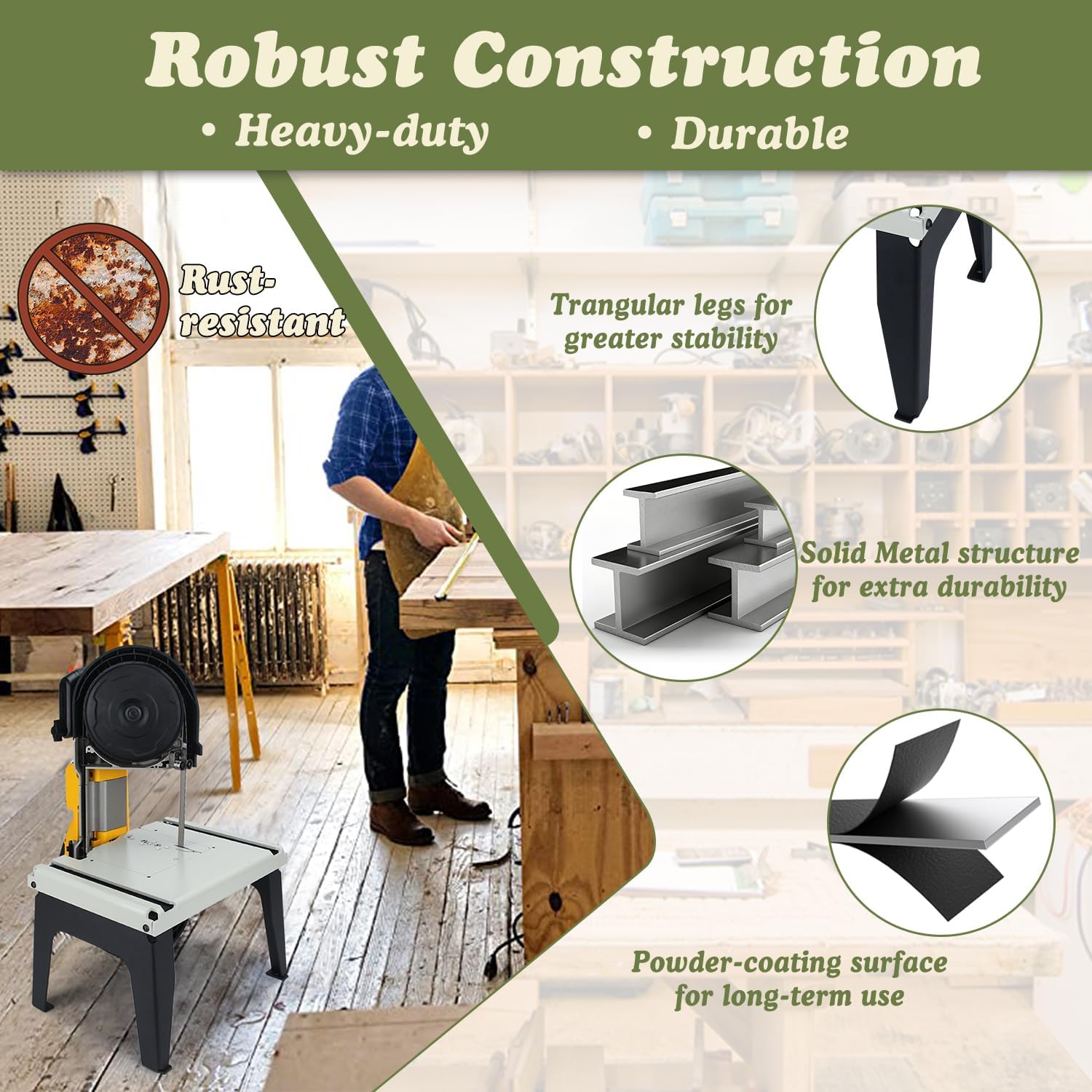 Portable Band Saw Stand for DeWalt Band Saw (Saw Not Included) image 5