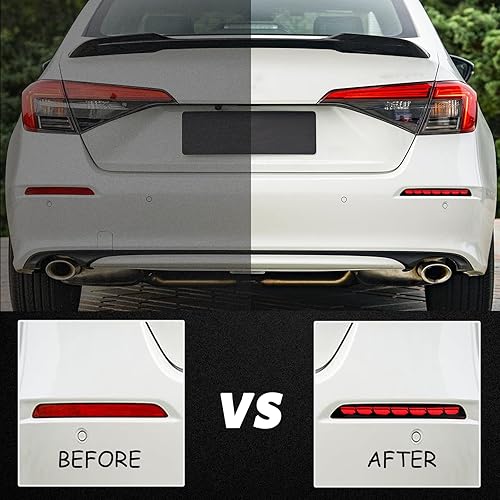 Miniatura 10 de Switchback - Lámpara LED antiniebla frontal color blancoámbar para correr diurna, secuencial dinámica, función de luz de giro LED compatible con