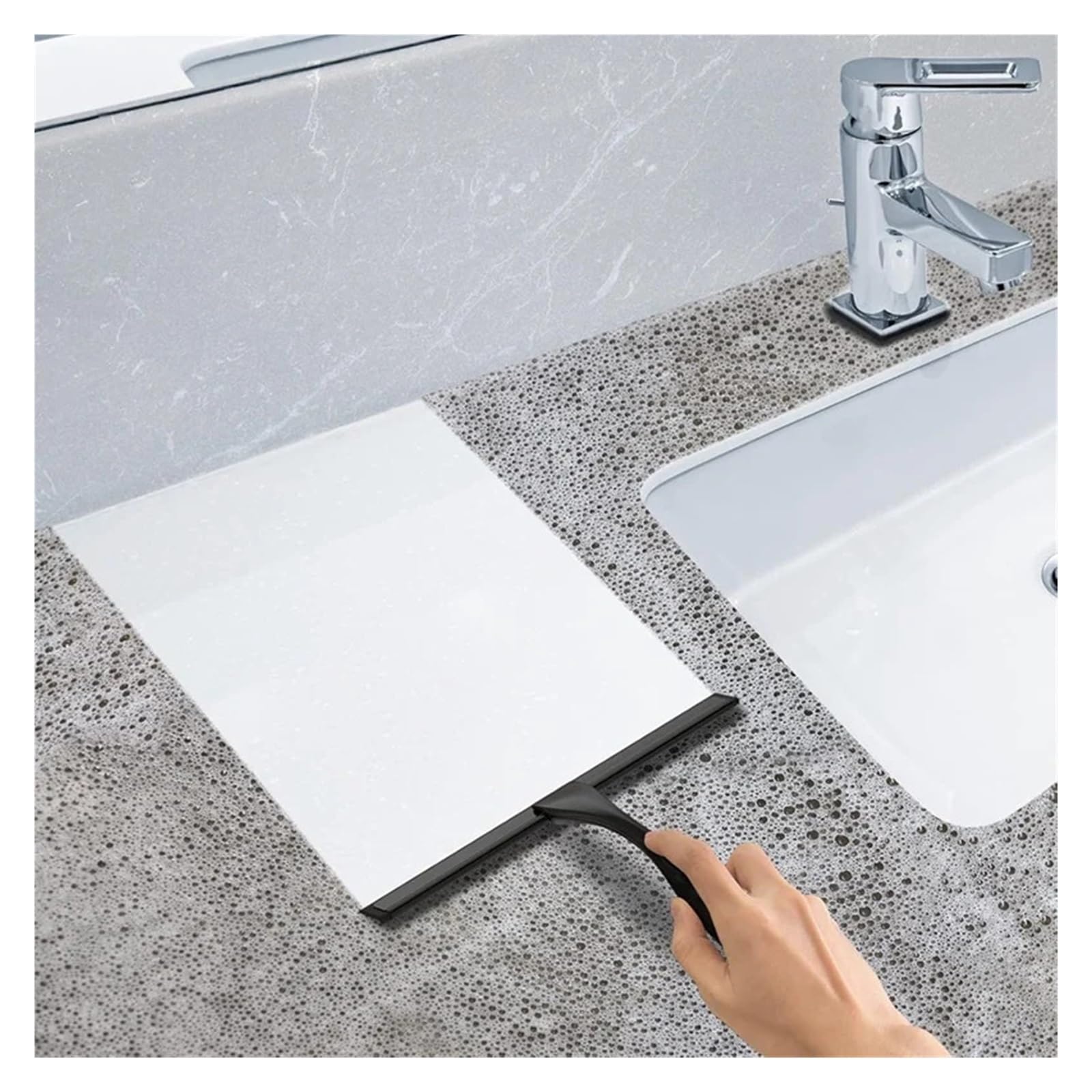 Rasqueta Ducha Limpiador de Ducha Multiusos Acero Inoxidable for Puertas, Herramienta Limpieza for baño, Limpiador Espejos for Ventanas del hogar