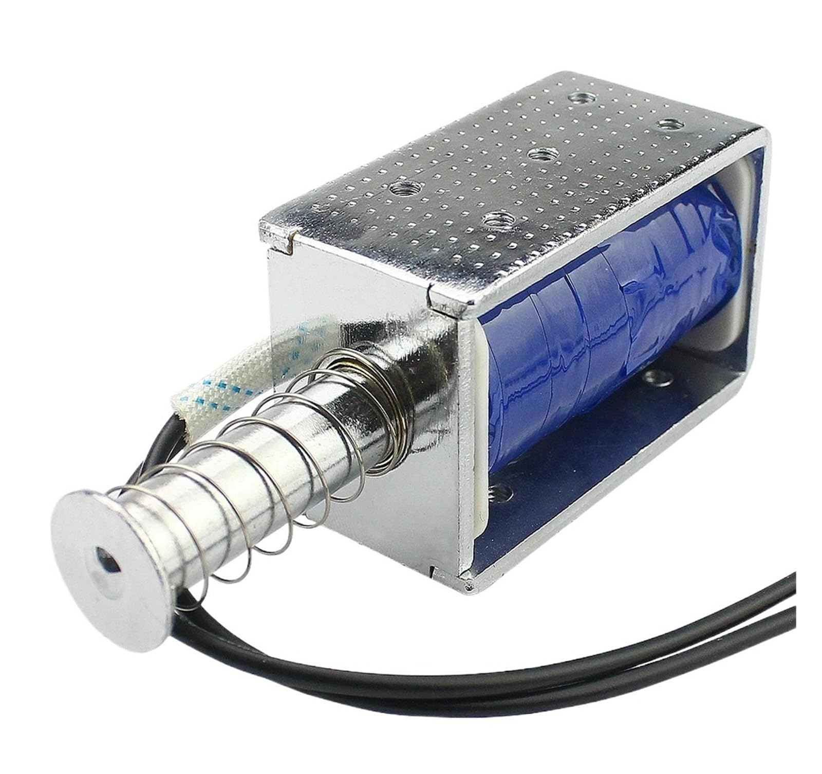 Powsi Dc12v Dc 12V24v Solenoid Electromagnet Push Pull Through Type Electric Magnet Long Stroke 30Mm Small Electromagnetic Valve