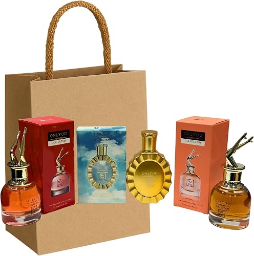 Women's Perfume Gift Set 3 x 30ml Eau de Parfum with Gift Bag – No. 852, No. 886 & No. 8197 Long Lasting Fragrance Collection and Gift Bag COMBO