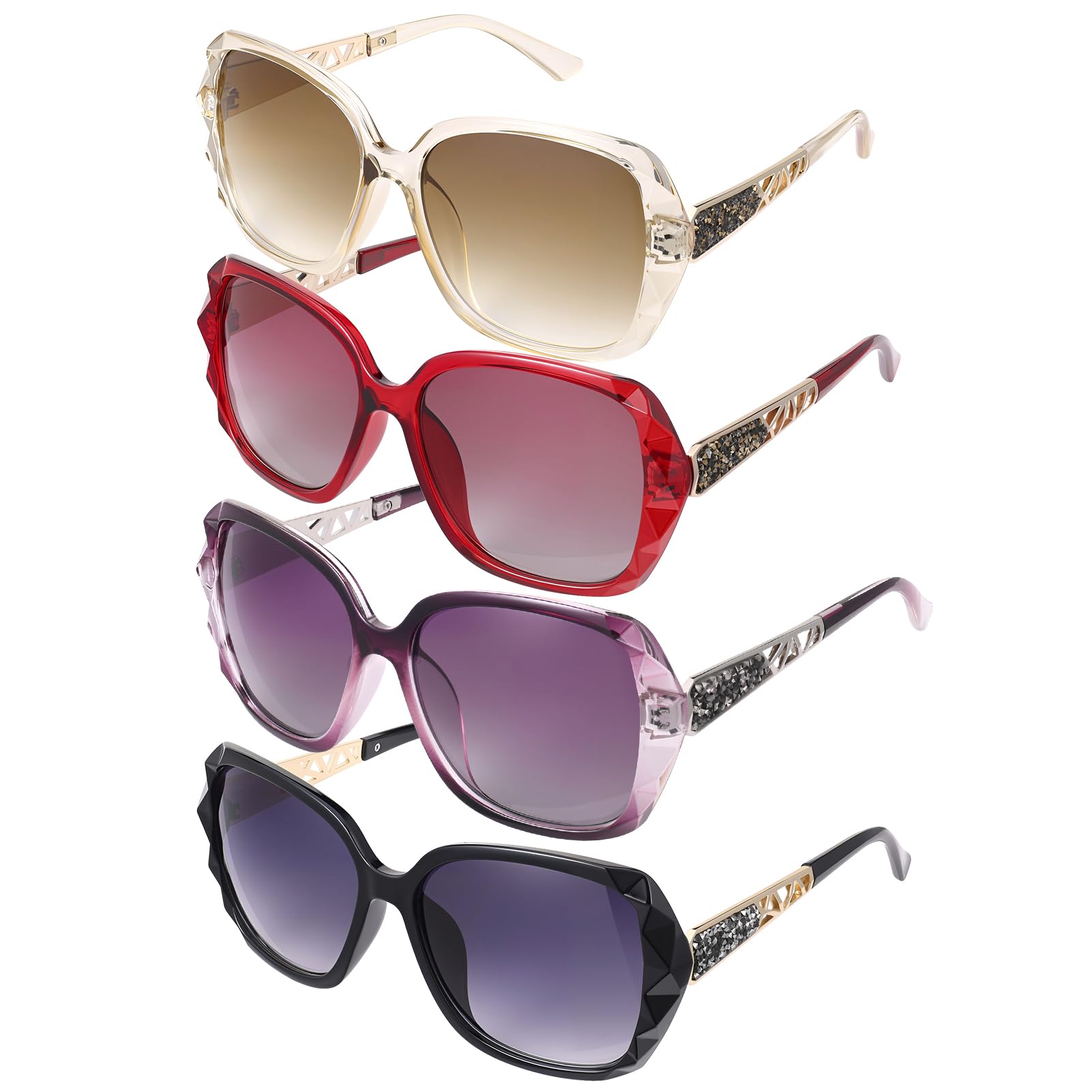 DragonflyDreams Women Large Sunglasses, UV 400 Glasses