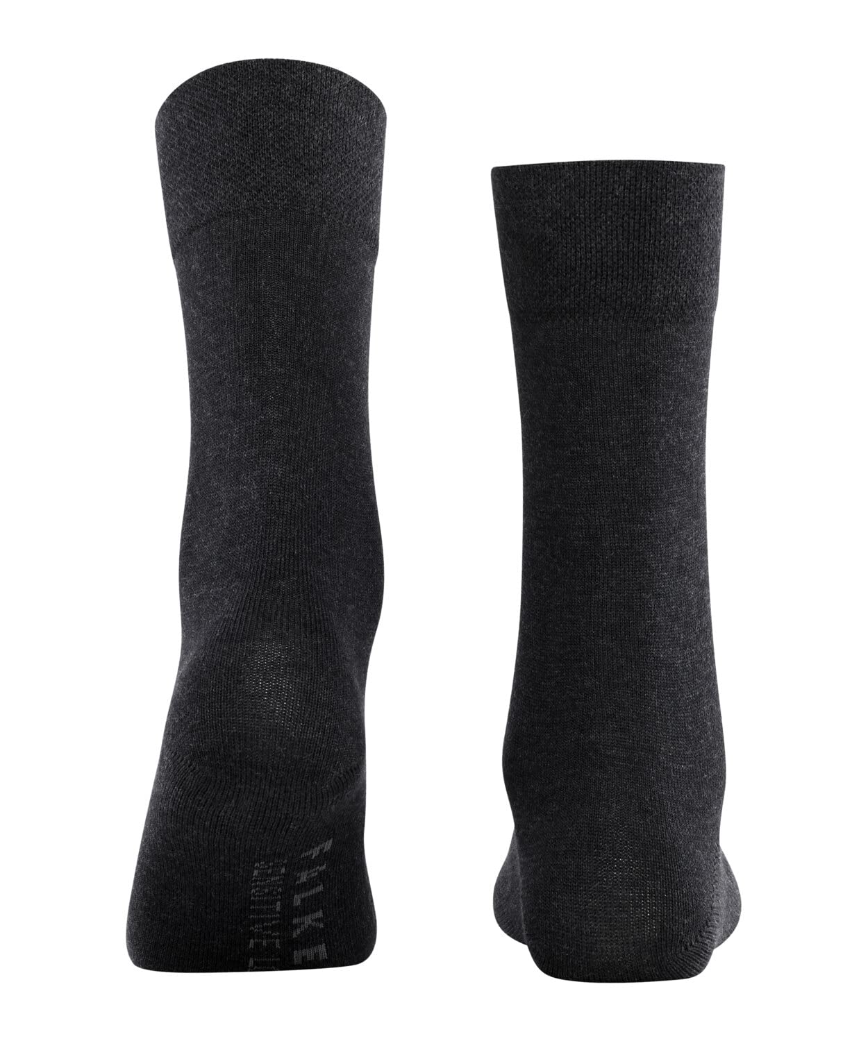 FALKE Sensitive London W SO coton non-comprimantes 1 paire, Chaussettes Femme, Gris (Anthracite Melange 3080) nouveau - écologique, 39-42