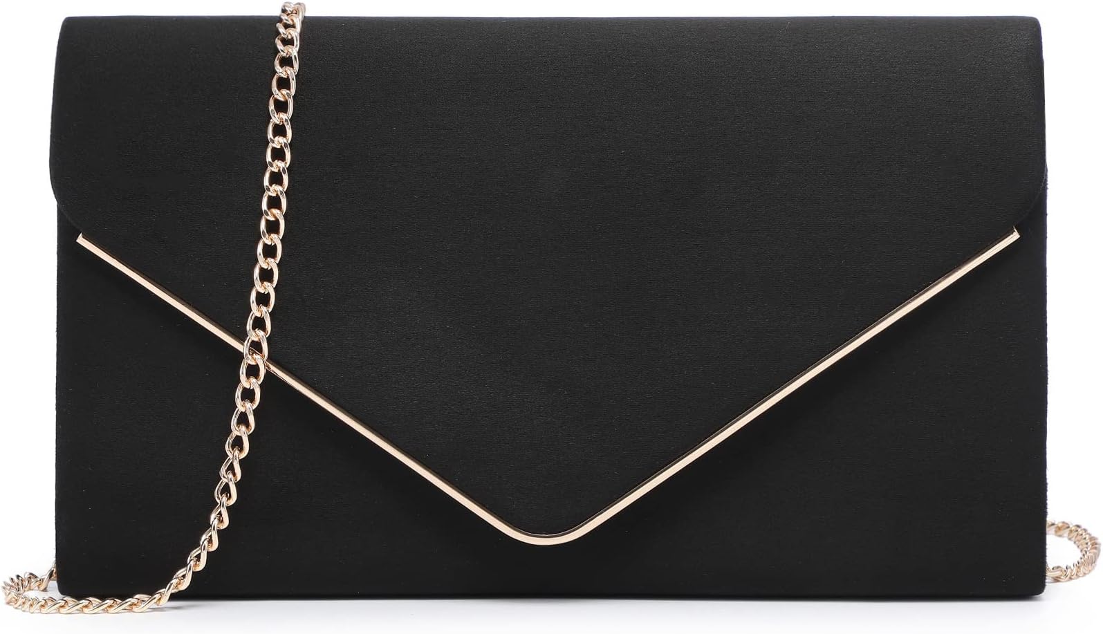 Dasein Women Faux Suede Evening Clutch Bags Formal Party Clutches Wedding Purses Cocktail Prom Clutches