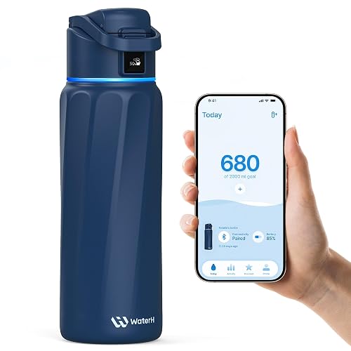 WaterH BOOST Smart Water Bottle Tracker with Reminder to Drink Water, 32oz