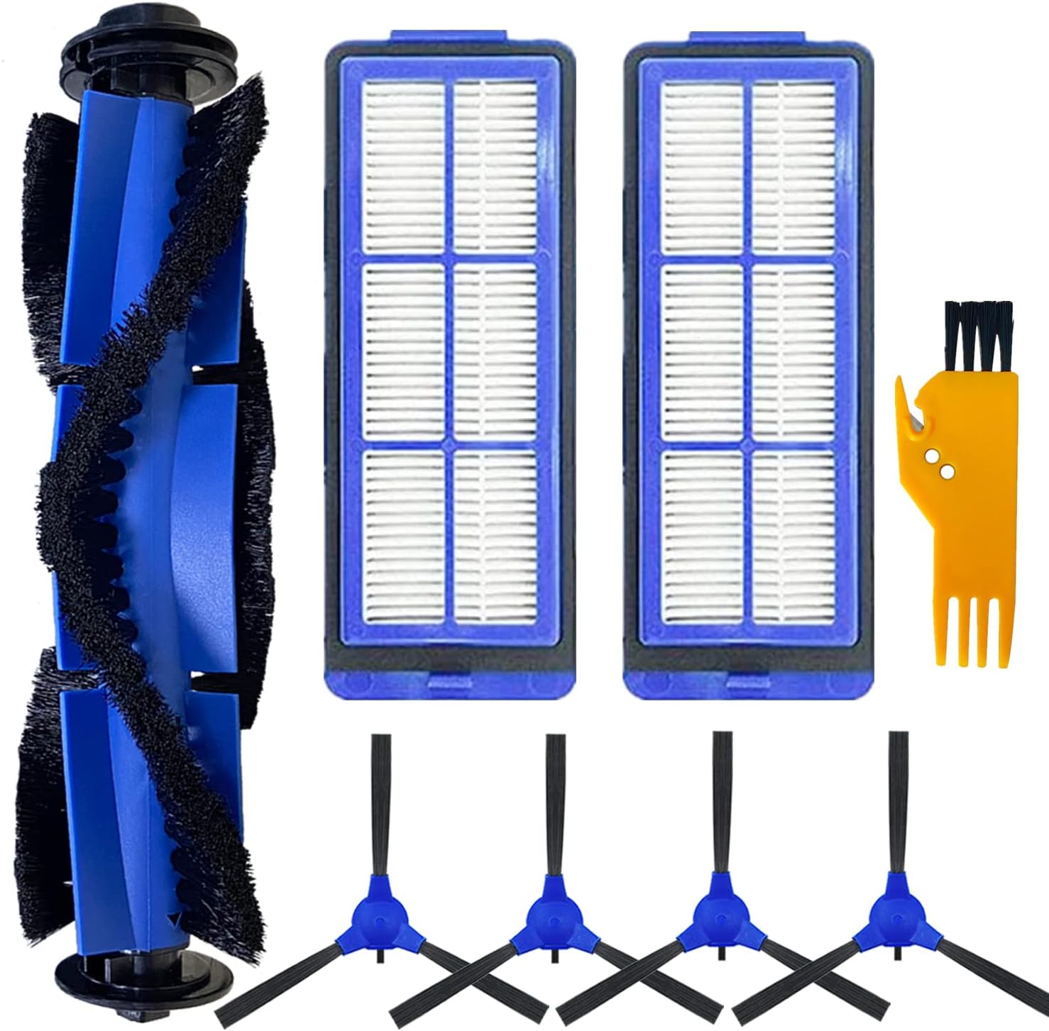 BBT Replacement Parts Kit Fit for Eufy Vacuums; Hepa Filter, Main Brush, Side Brush Set