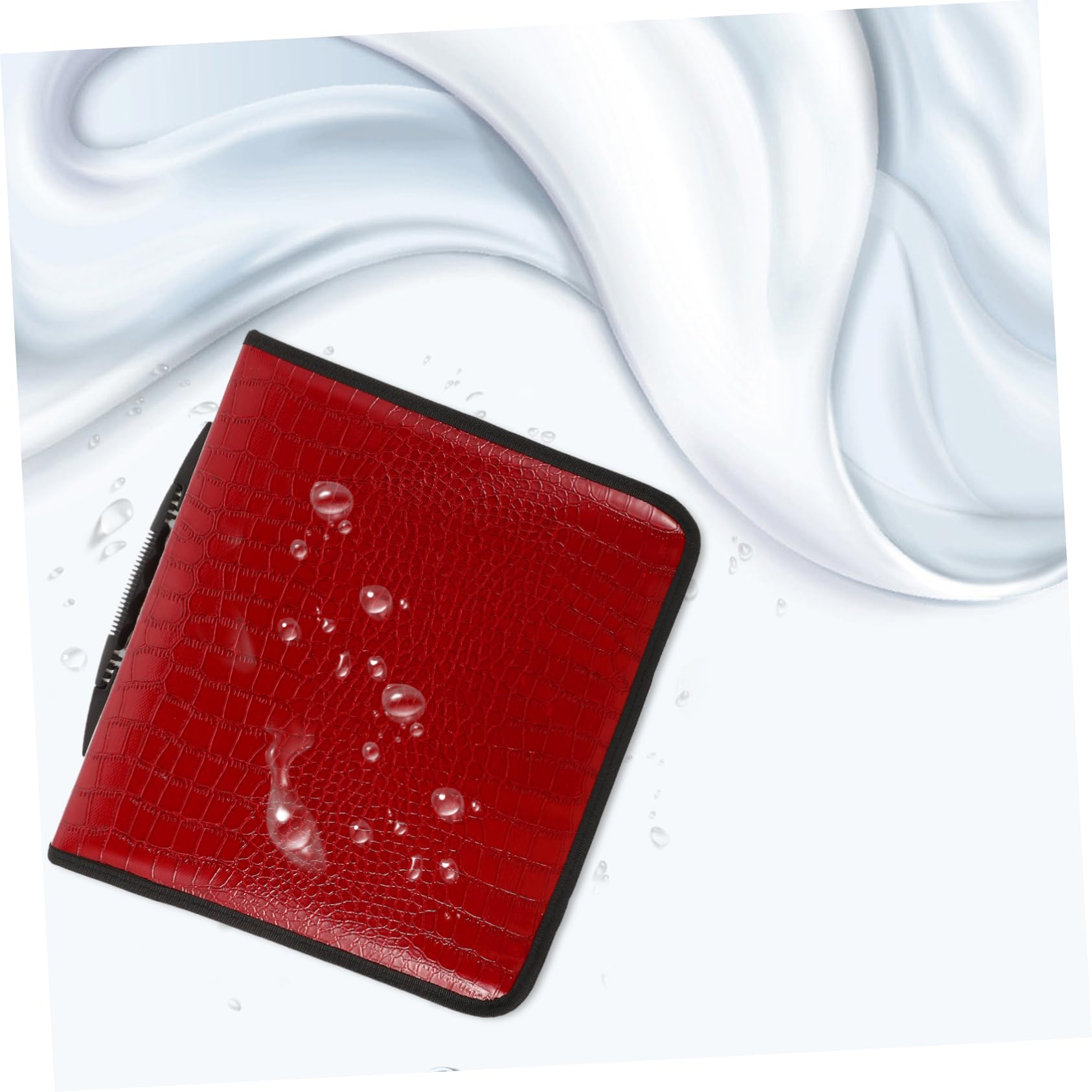 MAGICLULU Rouge Pochette 200 Rangement Capacité de PU en Grosse Pièces CD