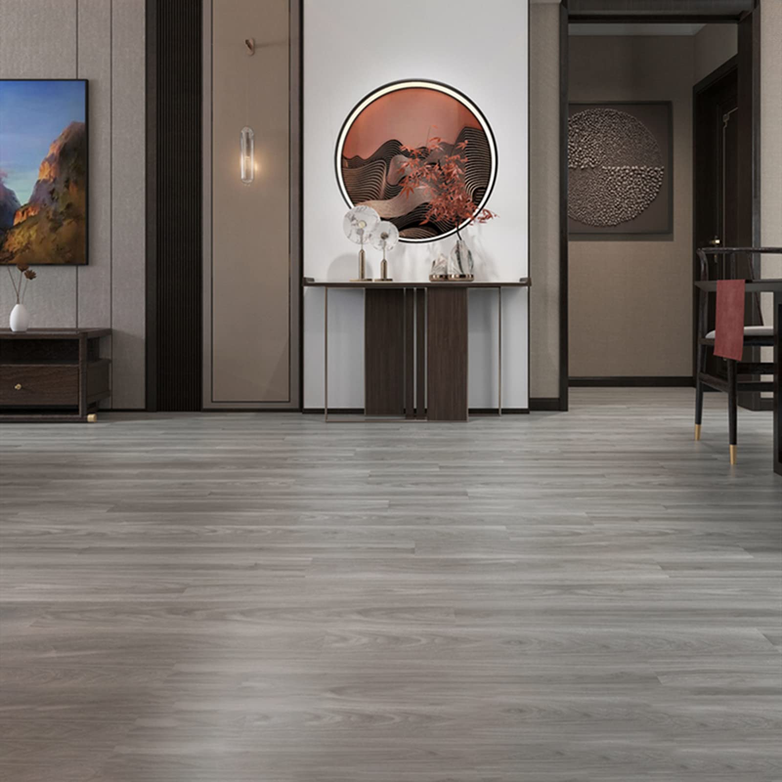 Suelo Vinilico Autoadhesivo Losetas Vinilicas Tarima Flotante para Suelos Parquet Laminado para Suelo Vinilico Click Piso De Autoadhesivo(Size:3sqm,Color:W66)