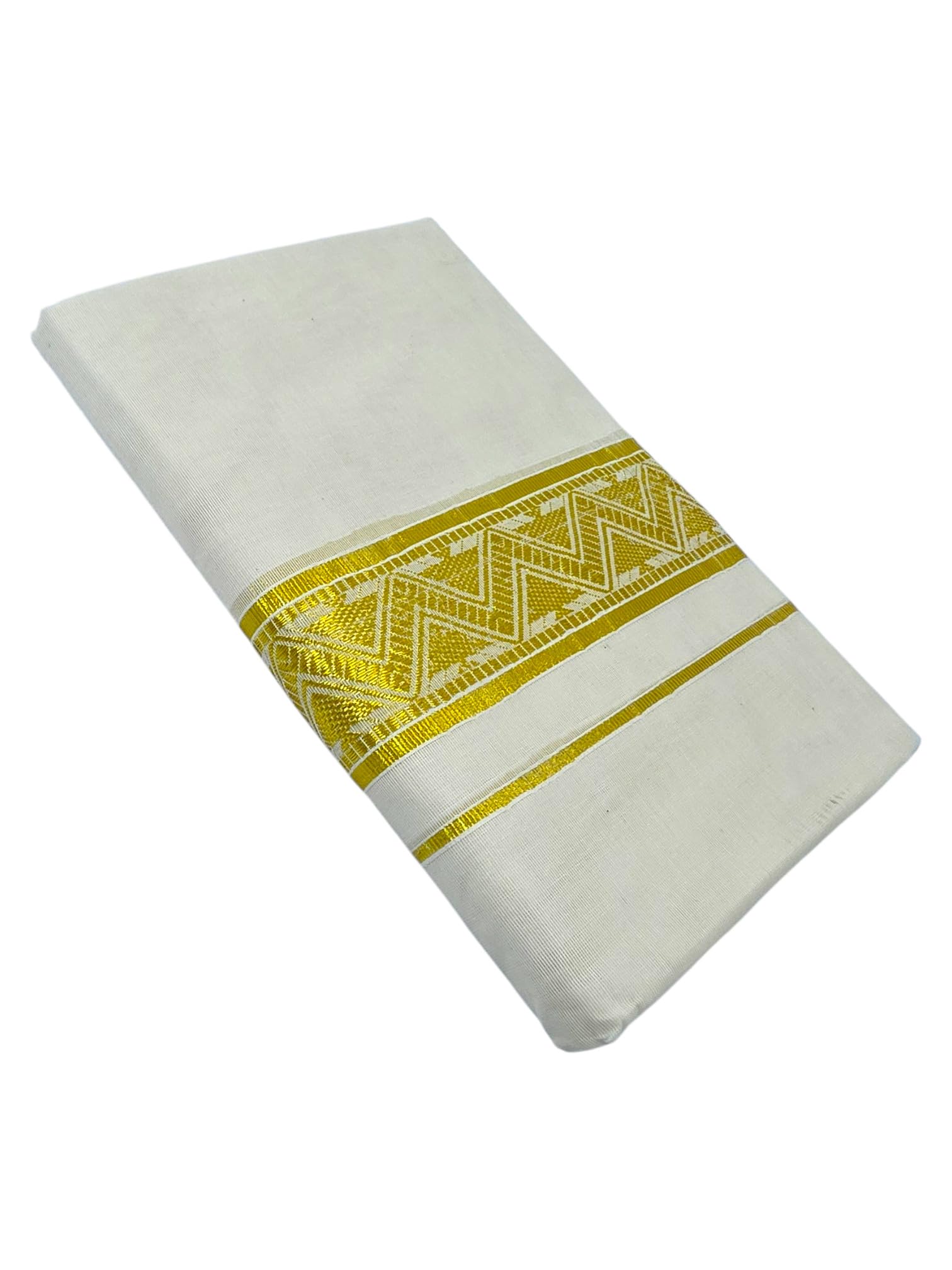 Double Mundu For Mens Pure Cotton Kuthampully Muhoortha Premium Double Dhoti Kassavu Double Mundu-picture-52