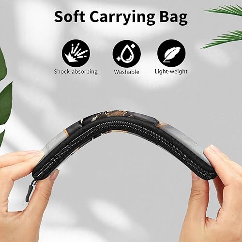 Vista 11 de Fintie Funda para Apple Pencil Pro, Apple Pencil (USB-C / 1ª / 2ª generación), bolsa de transporte de neopreno suave con cremallera para Samsung Gris