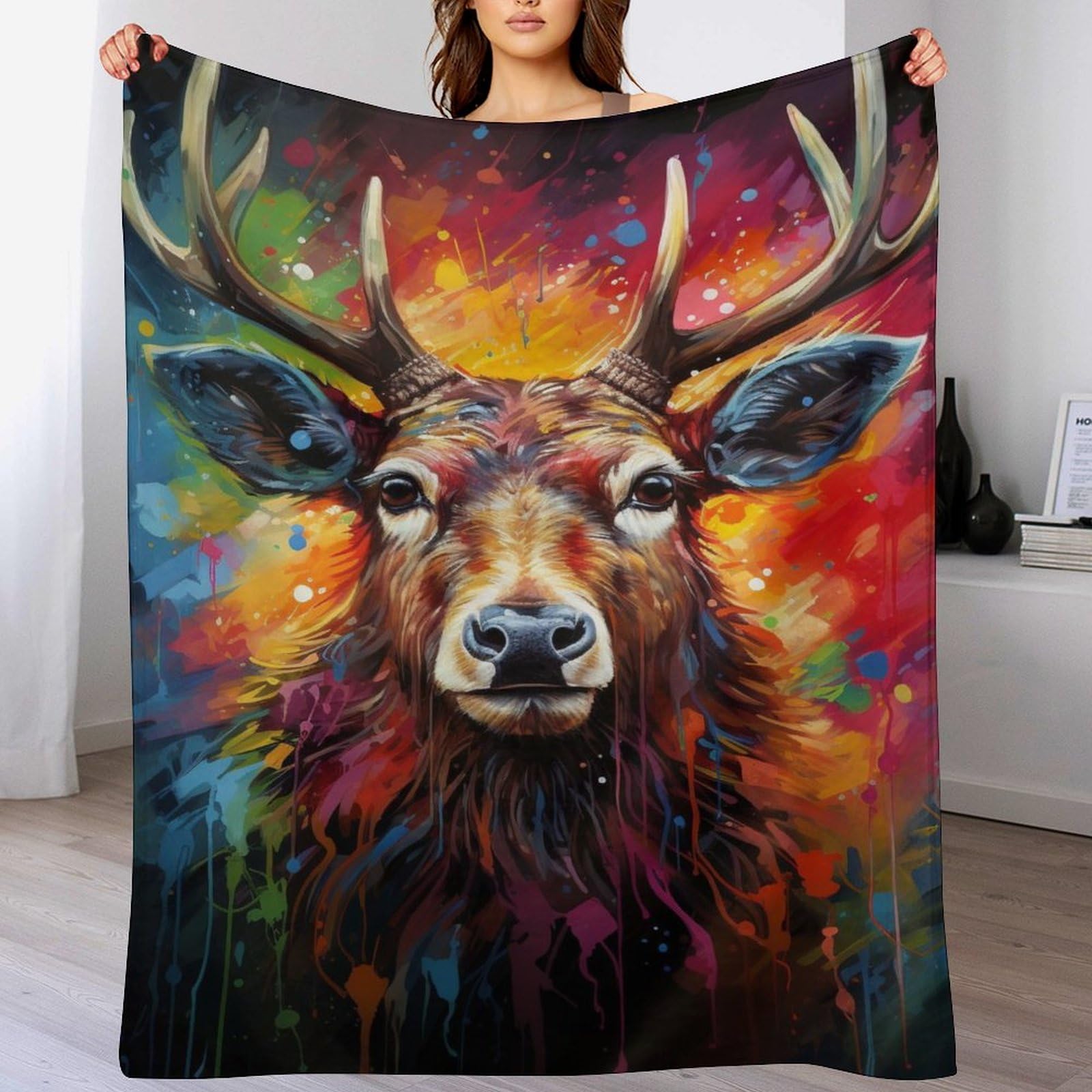 Couverture pour enfants et adultes en flannel douillette de 180×200cm pour lit et canapé
