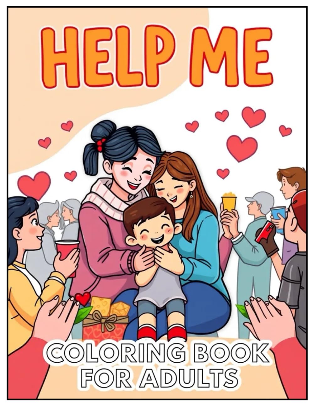 Help Me: A Relaxing Coloring Book for Adults & Teens