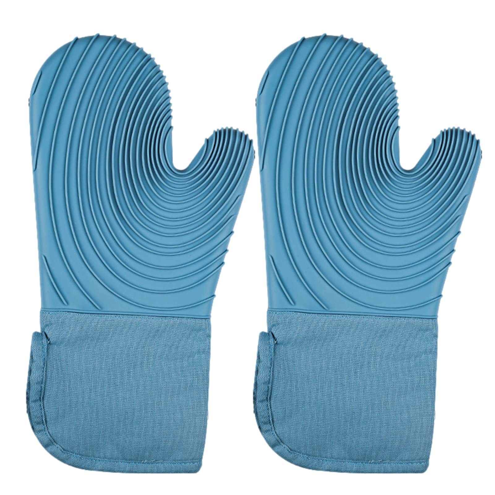 AAPIE Manoplas para Horno de Silicona y Tela Soportes para ollas Guantes de Cocina Resistentes al Calor Guantes para Horno Kitchenaid Hornos de microondas