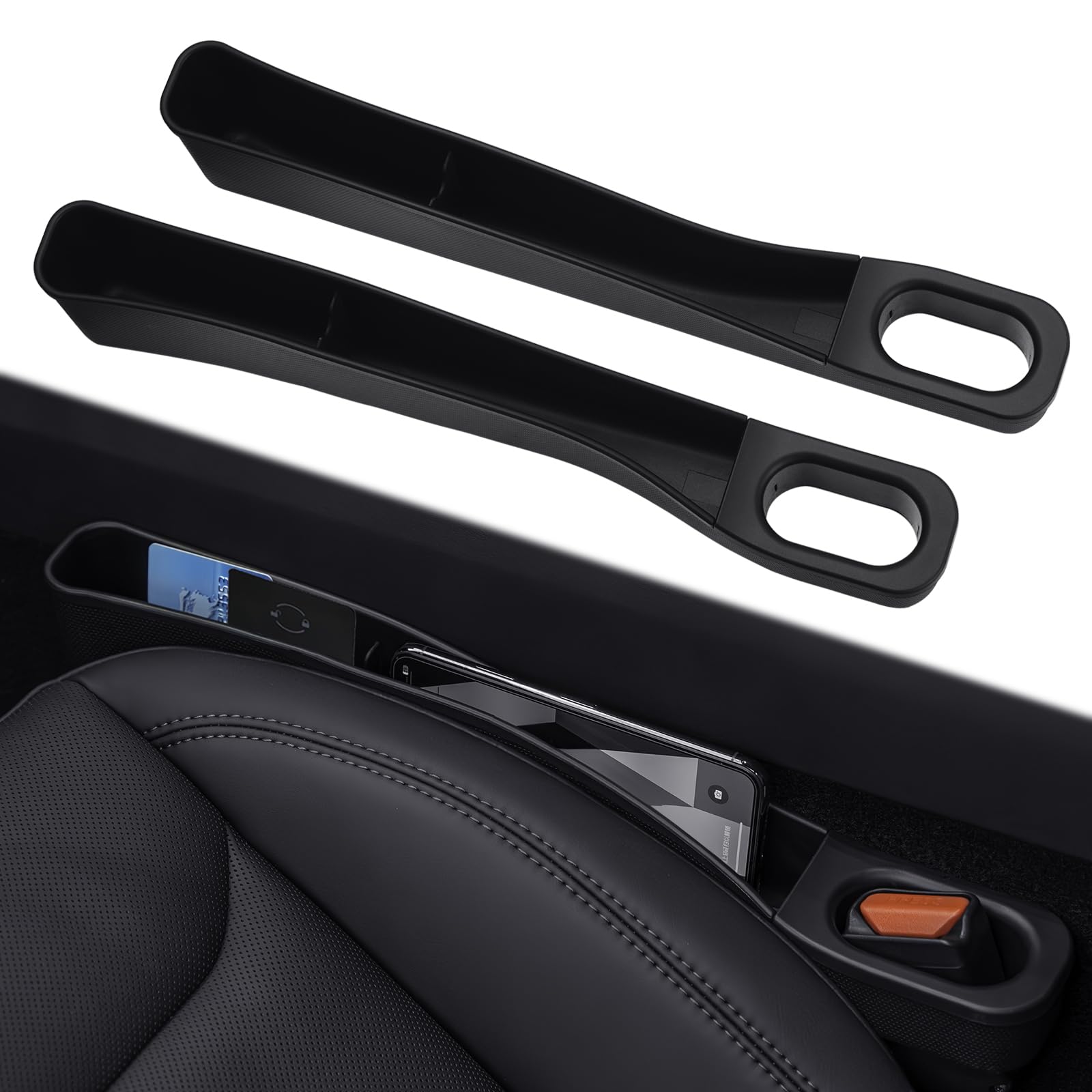 for Tesla Model Y/3 Seat Gap Filler Organization 2 Pack Car Seat Gap