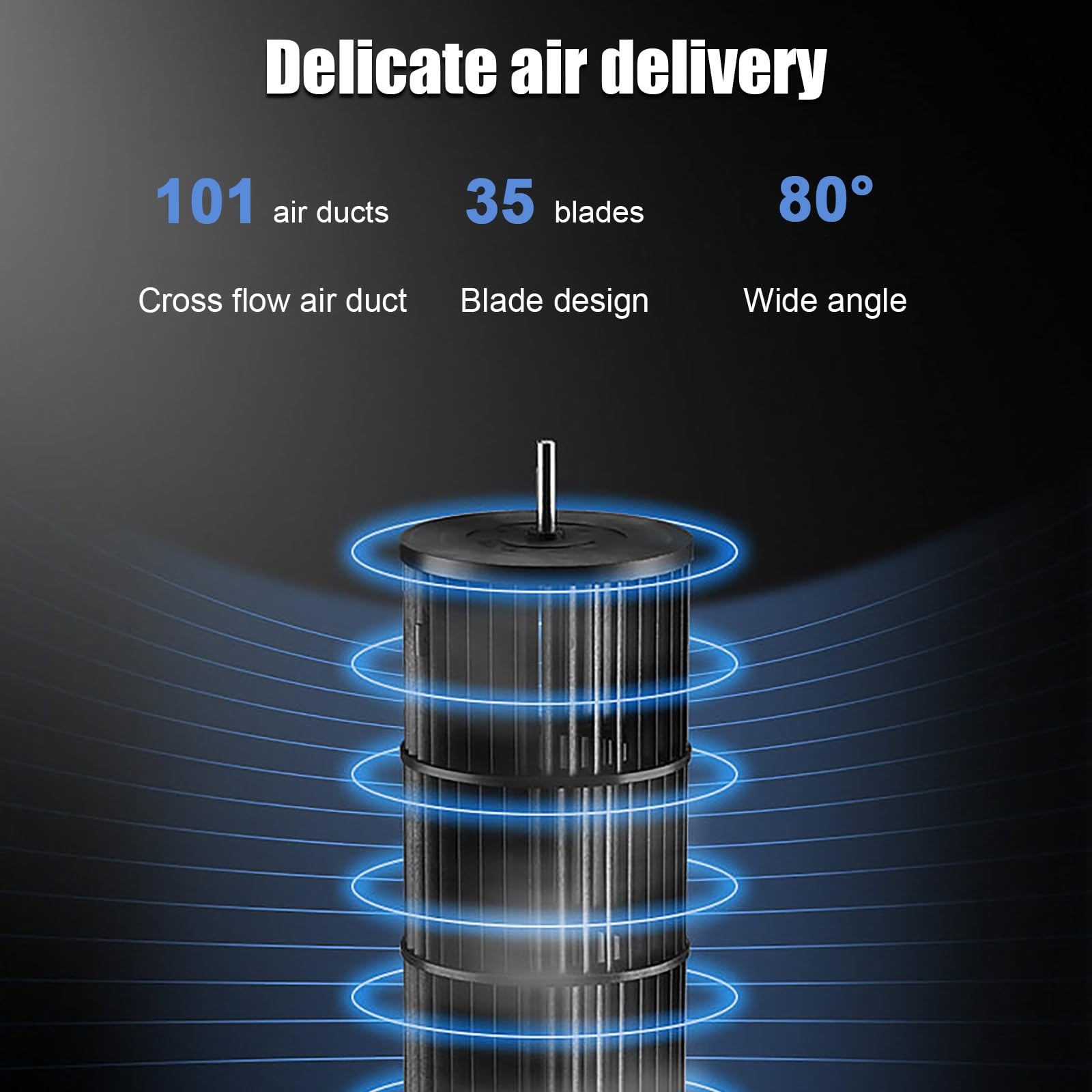 Aire Acondicionado Portátil Industrial, Depósito de Agua de 4L, Oscilación Amplia de 80° con 3 Velocidades, para el Hogar