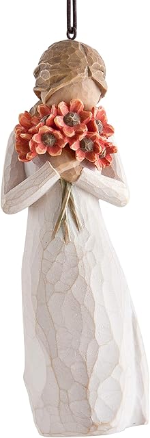 Willow Tree Surrounded By Love Ornament, Beige
