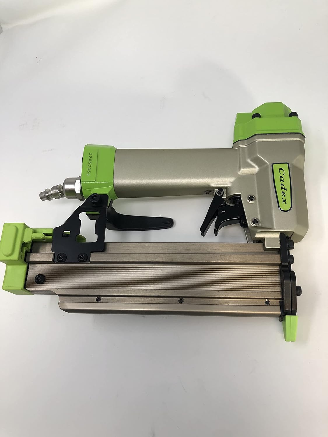 Cadex 21 gauge pin & brad nail gun up to 35mm (1-3/8") with built in blow gun and comes in Metaboxx stacking case.