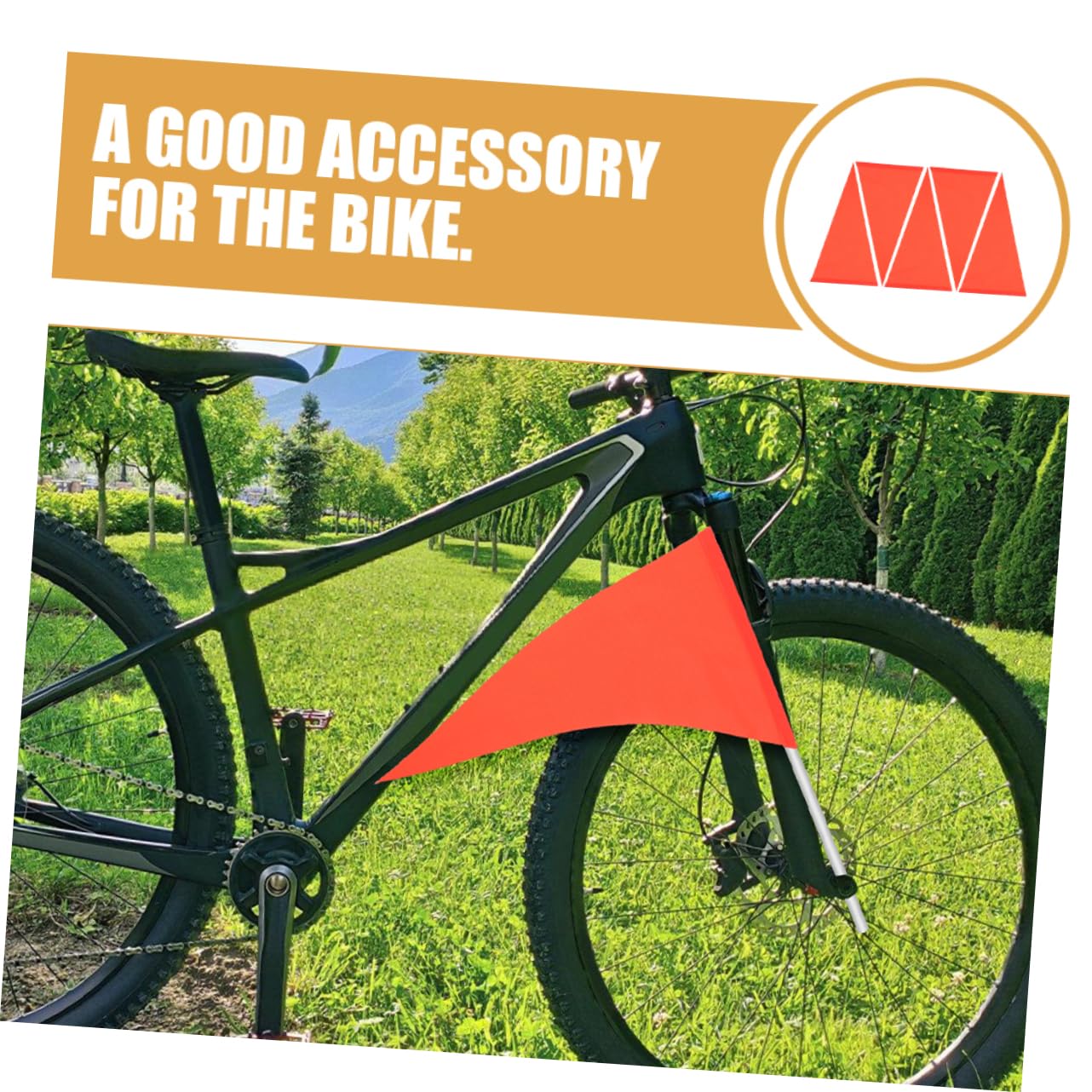 Toddmomy Banderín De Advertencia Seguridad Banderas De Bicicleta Bandera De Scooter Banderas De Advertencia para Bicicleta De Polivinilo Naranja 5 Piezas X 4