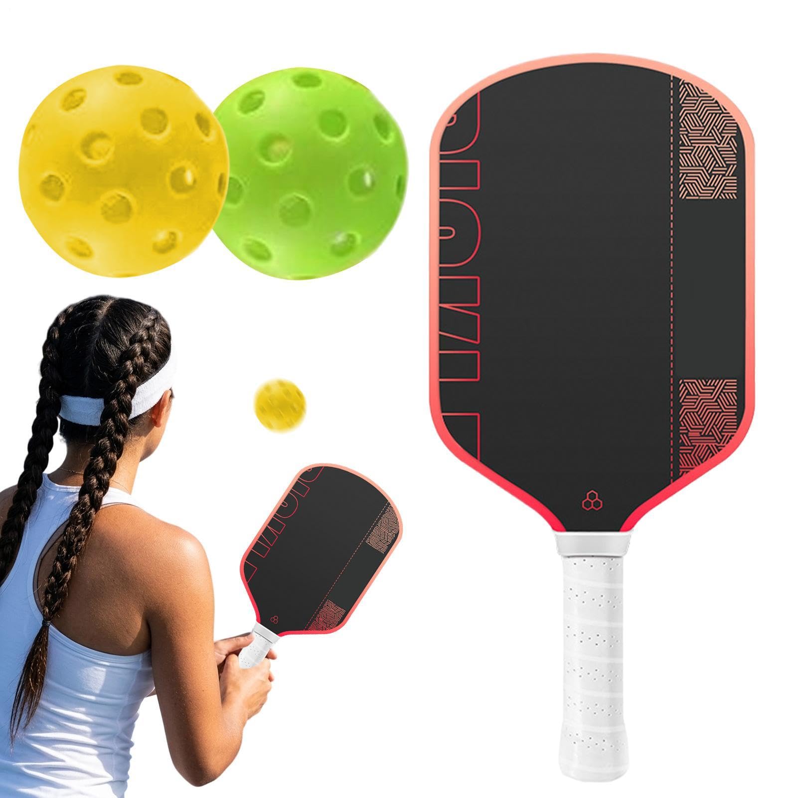 Racchette da Racchetta Fibra Carbonio Pratica Sportiva | Paddle da Allenamento per per Principianti, , Esperti, Amanti del Fitness, , Palestra