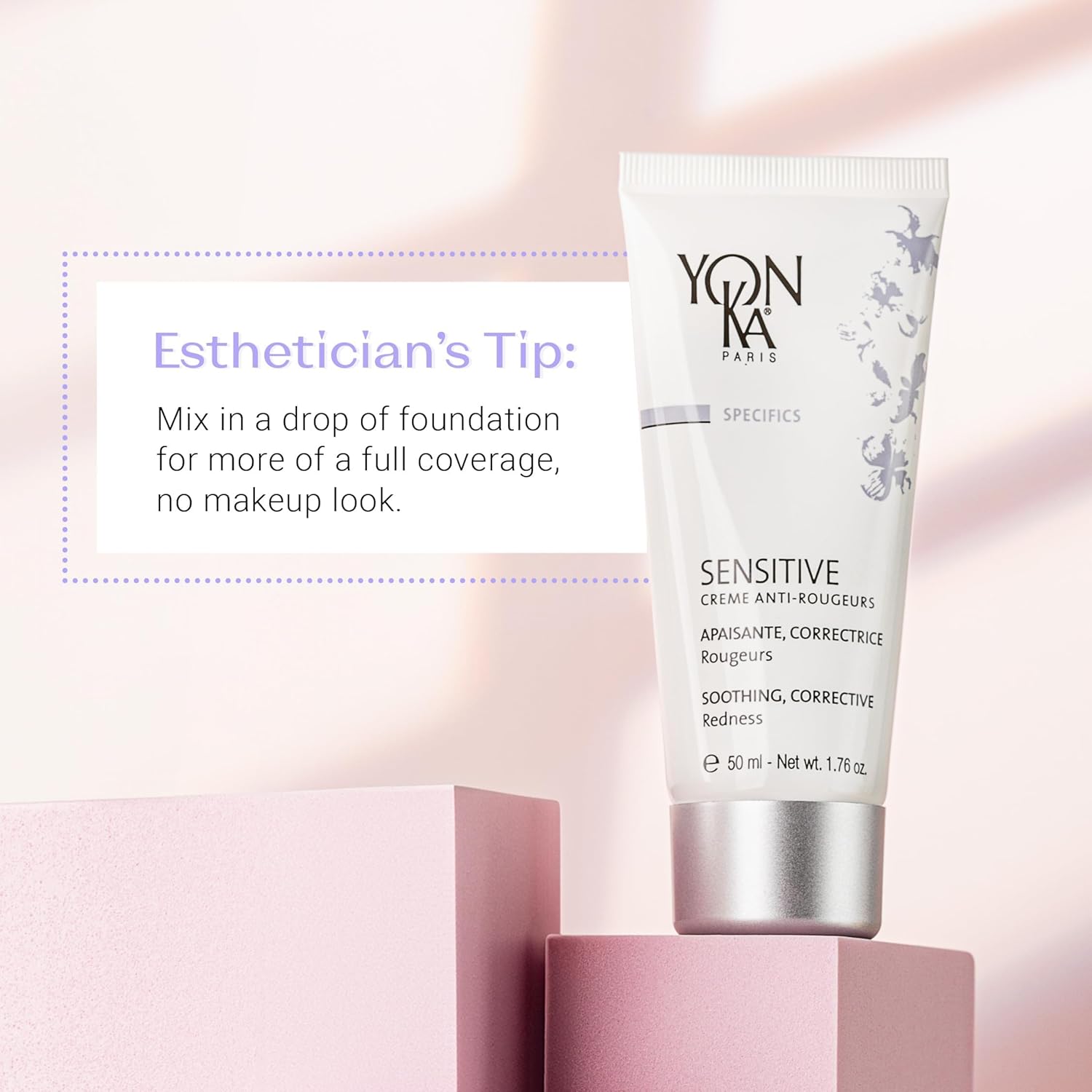 Yon-Ka Sensitive Skin Cream | Anti-Redness | Rosacea and Redness Relief Color Corrector with Natural Green Mineral Pigments | Fragrance-Free | 1.76 oz - Image 7