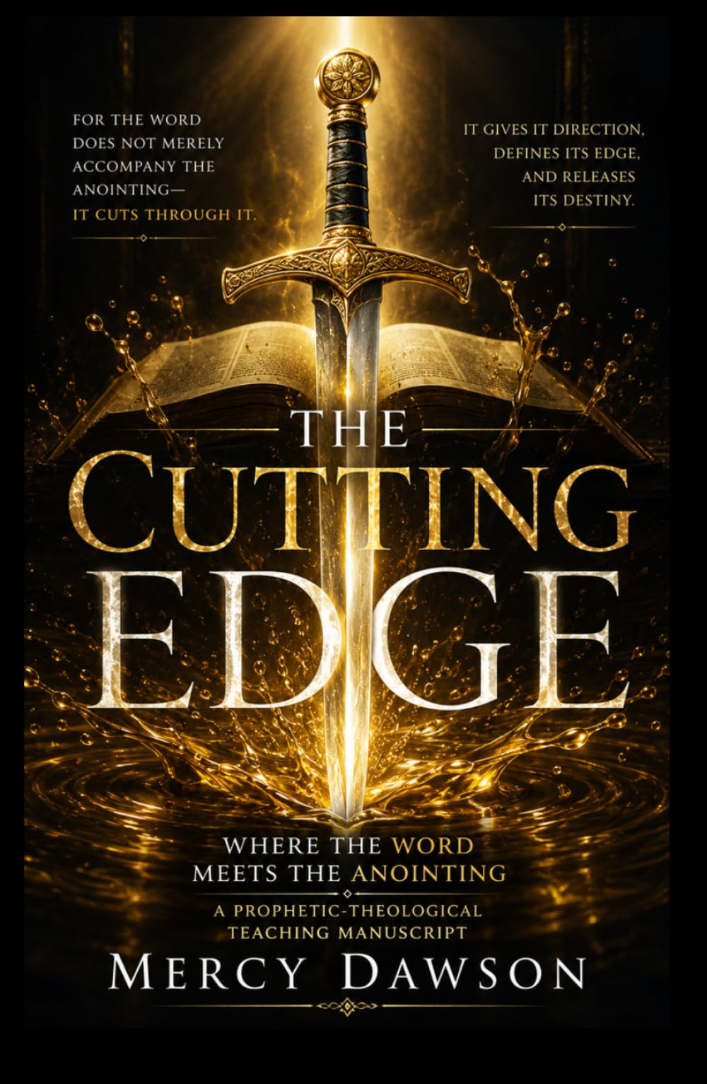 THE CUTTING EDGE: Where the Word Meets the Anointing: A Prophetic Exploration that argues: the Word of God is not merely a companion to the ... it, defines it, and governs its release.