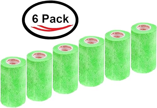 Miniatura 55 de Cinta adhesiva para veterinarios (negro) (paquete de 2) (4 pulgadas x 15 pies), autoadhesiva, adherente, cohesiva, flexible, autoadhesiva, rollo