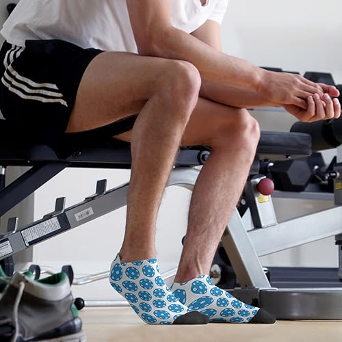 Miniatura 5 de devor Calcetines para hombre, calcetines para hombre, calcetines tobilleros humor, calcetines de pelleball, Blanco