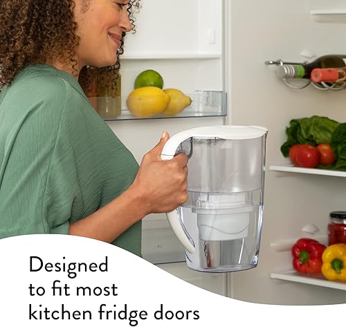 Miniatura 6 de Aqua Optima Paquete de 6 tazas de jarra de filtro de agua para grifo y agua potable con 3 filtros Evolve+, reduce los microplásticos, mejora el