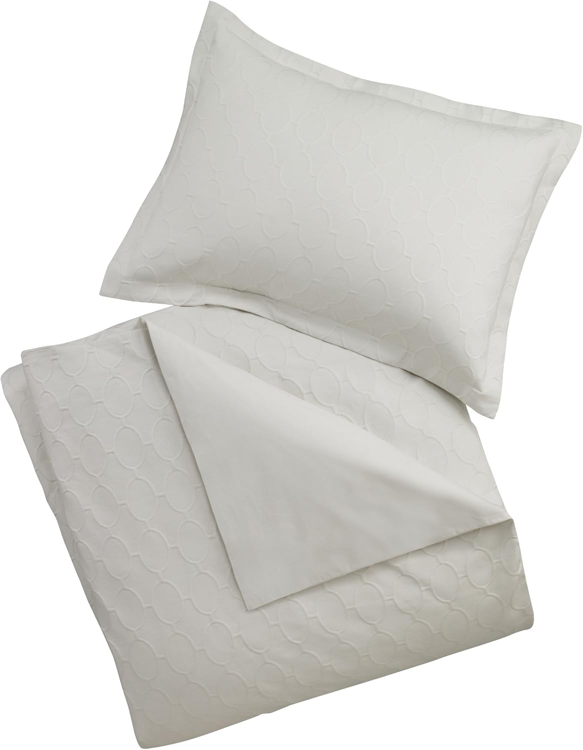 DwellStudio Ellipse Matelasse Pearl Full/Queen Size Duvet