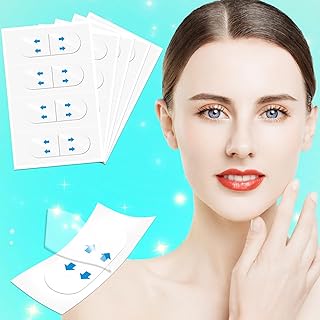 Face Tape,Face Lift Tape,Invisible Face Lifter Tape,Facelift Tape for Face Invisible,Instant Neck Lift Tape Face Lifter,Makeup Face Lift for Hide Facial Wrinkles Double Chin Lifting Saggy Skin 100PCS