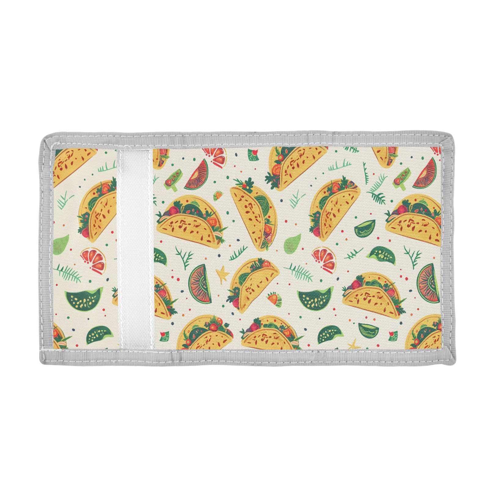 ALAZA Kids Wallets for Boys Girls Toddler Trifold Wallet Children Small Tacos Mexico Food with Zipper Coin Pocket