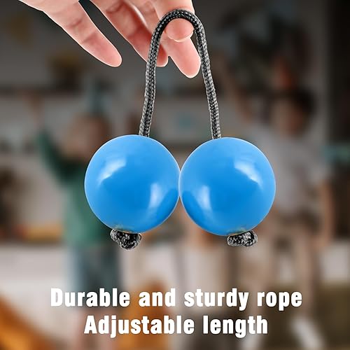 Miniatura 5 de EASTROCK Ritmos africanos Aslatua Shakers Kashaka Instrumentos de percusión musical Kashaka Instrumento para adultos principiantes (azul)