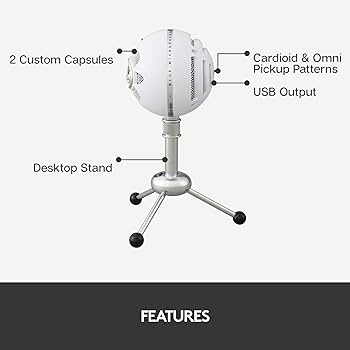 Blue Snowball USB マイク ホワイトクローム (並行輸入品) Amazon.co.jp: Blue Micro Snowball USB 2.0マイク ホワイト