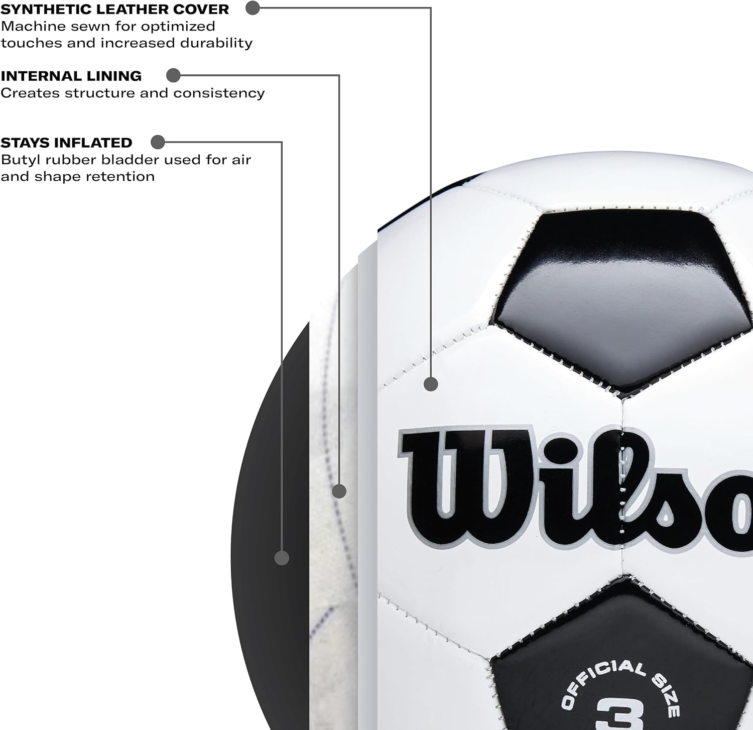 WILSON Traditional Soccer Balls