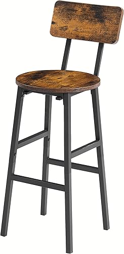 Miniatura 4 de Tiophome Juego de 3 piezas de pub, mesa de bar y sillas Bistro Dinette de parte superior alta, taburetes tapizados de poliuretano con respaldo,