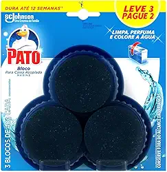 Pato Desodorizador Sanitário Caixa Acoplada Marine, Limpeza Banheiro, Leve 3 Pague 2, 40g