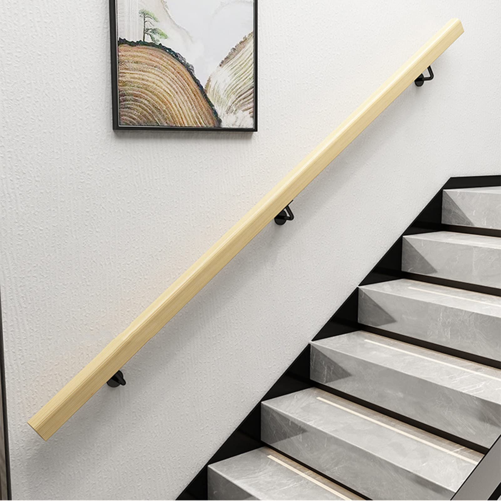 Barre de maintien pour escalier : rampe de sécurité 250 cm pour seniors et enfants